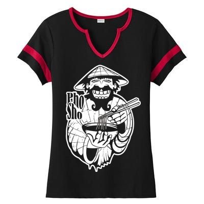 Pho Sho Funny Vietnamese Ladies Halftime Notch Neck Tee