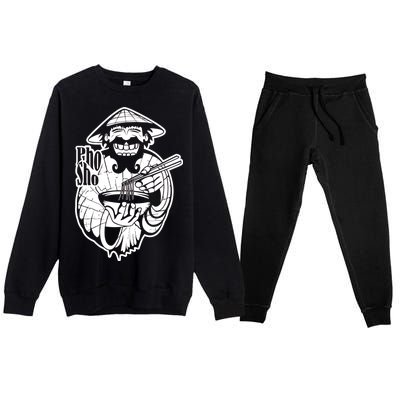 Pho Sho Funny Vietnamese Premium Crewneck Sweatsuit Set