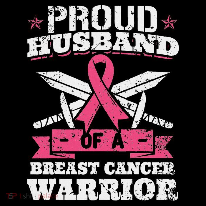 Proud Husband Of Breast Cancer Warrior Awareness Ribbon Tall T-Shirt