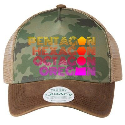 Pentagon Hexagon Octagon Oregon Legacy Tie Dye Trucker Hat