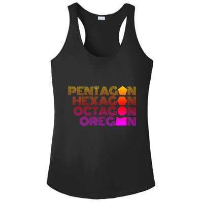 Pentagon Hexagon Octagon Oregon Ladies PosiCharge Competitor Racerback Tank