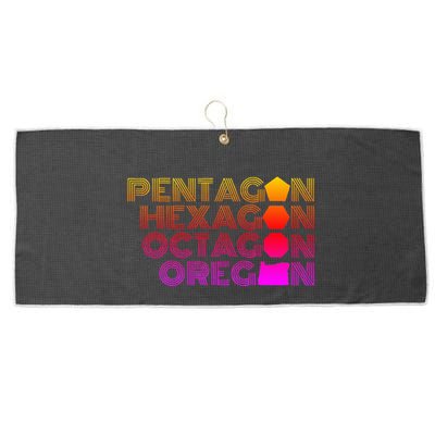 Pentagon Hexagon Octagon Oregon Large Microfiber Waffle Golf Towel