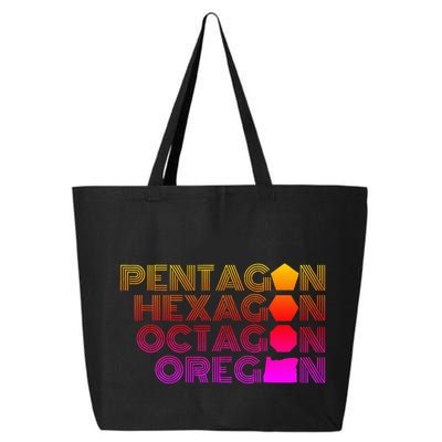 Pentagon Hexagon Octagon Oregon 25L Jumbo Tote
