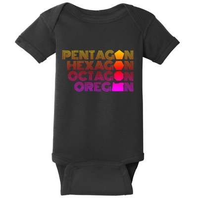 Pentagon Hexagon Octagon Oregon Baby Bodysuit