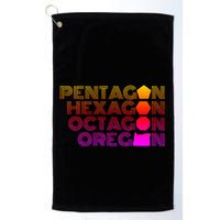Pentagon Hexagon Octagon Oregon Golf Towel