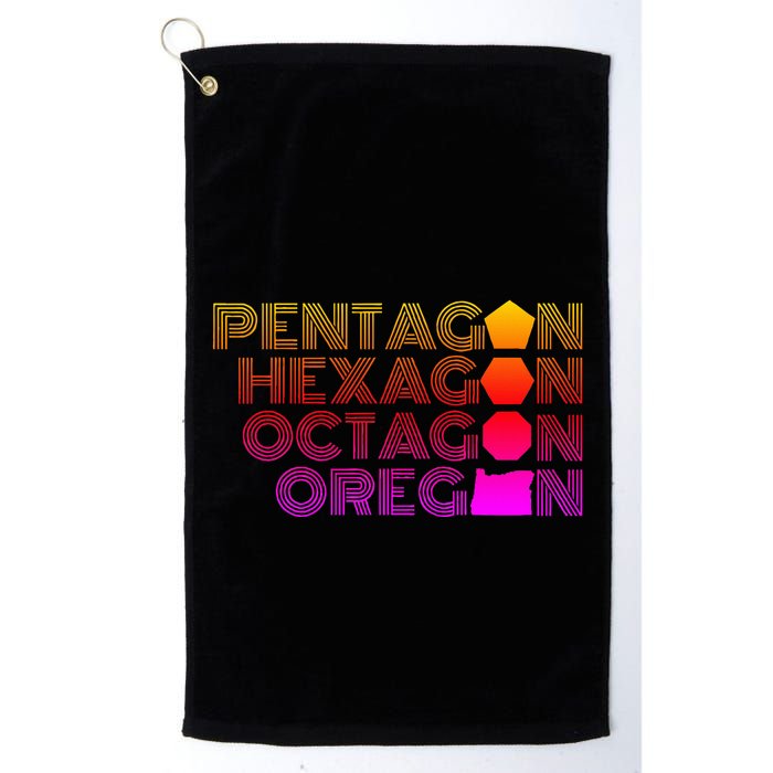Pentagon Hexagon Octagon Oregon Golf Towel