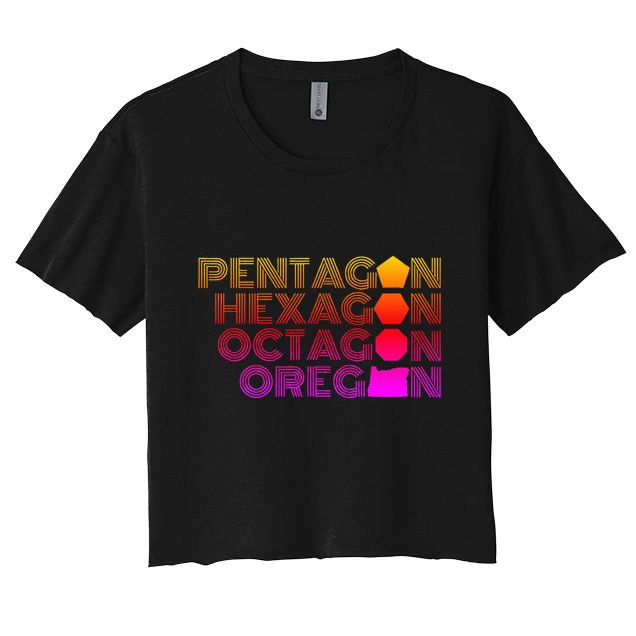Pentagon Hexagon Octagon Oregon Crop Top