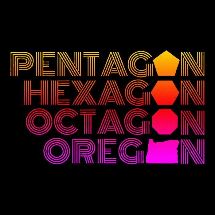 Pentagon Hexagon Octagon Oregon Crop Top