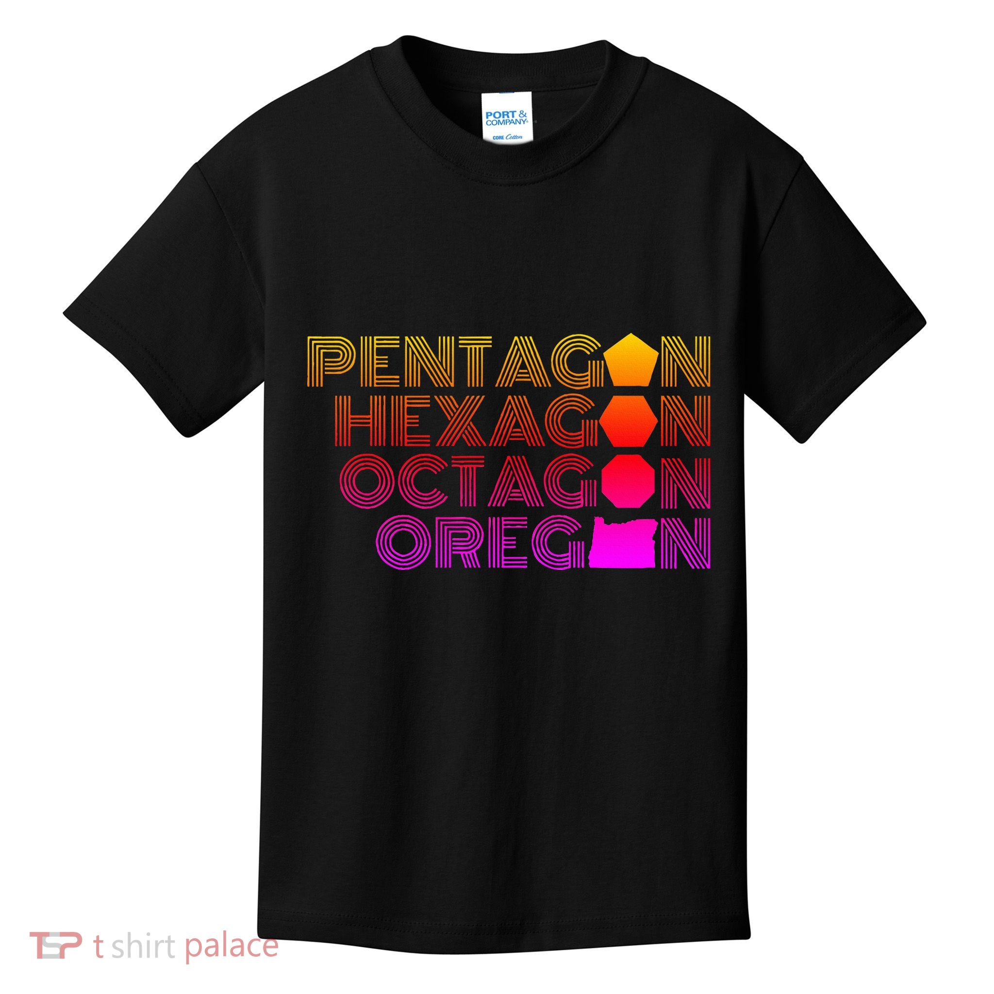 Pentagon Hexagon Octagon Oregon Kids T-Shirt