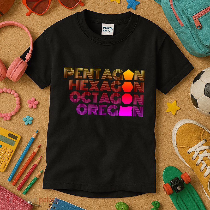 Pentagon Hexagon Octagon Oregon Kids T-Shirt