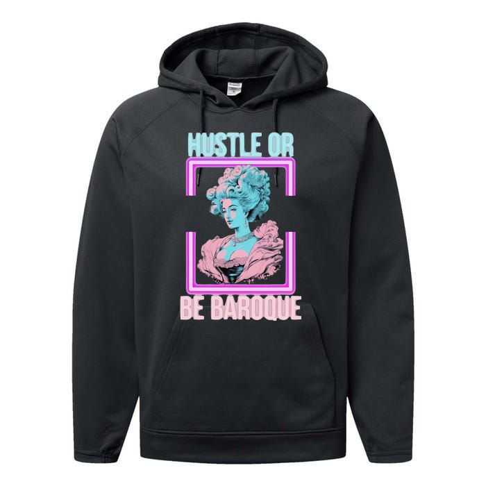 PinkFluffDesigns Hustle or Be Baroque Performance Fleece Hoodie