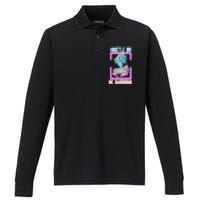 PinkFluffDesigns Hustle or Be Baroque Performance Long Sleeve Polo