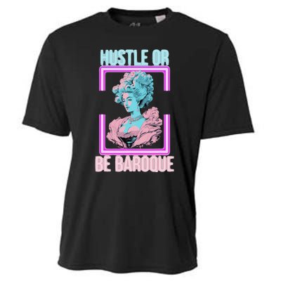 PinkFluffDesigns Hustle or Be Baroque Cooling Performance Crew T-Shirt