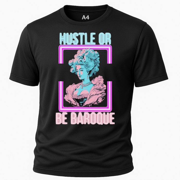 PinkFluffDesigns Hustle or Be Baroque Cooling Performance Crew T-Shirt