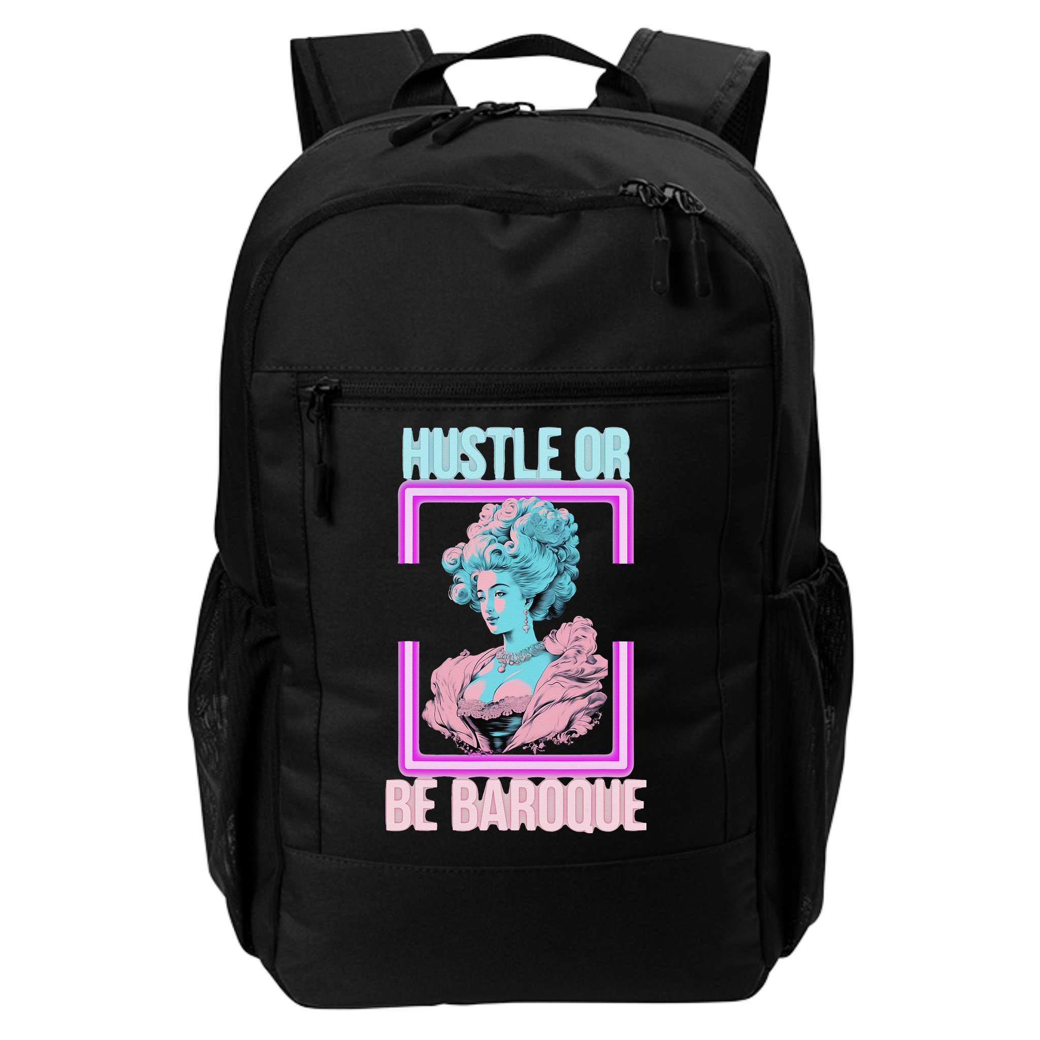 PinkFluffDesigns Hustle or Be Baroque Backpack