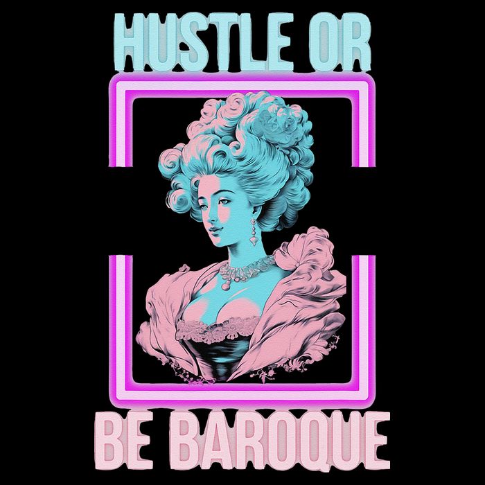PinkFluffDesigns Hustle or Be Baroque Sustainable Bucket Hat