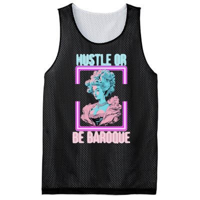 PinkFluffDesigns Hustle or Be Baroque Mesh Reversible Basketball Jersey Tank