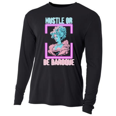 PinkFluffDesigns Hustle or Be Baroque Cooling Performance Long Sleeve Crew