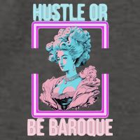 PinkFluffDesigns Hustle or Be Baroque Vector Backpack