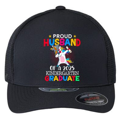 Proud Husband Of A 2025 Kindergarten Graduate Unicorn Dab Flexfit Unipanel Trucker Cap