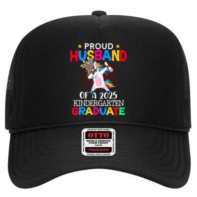 Proud Husband Of A 2025 Kindergarten Graduate Unicorn Dab Trucker Hat