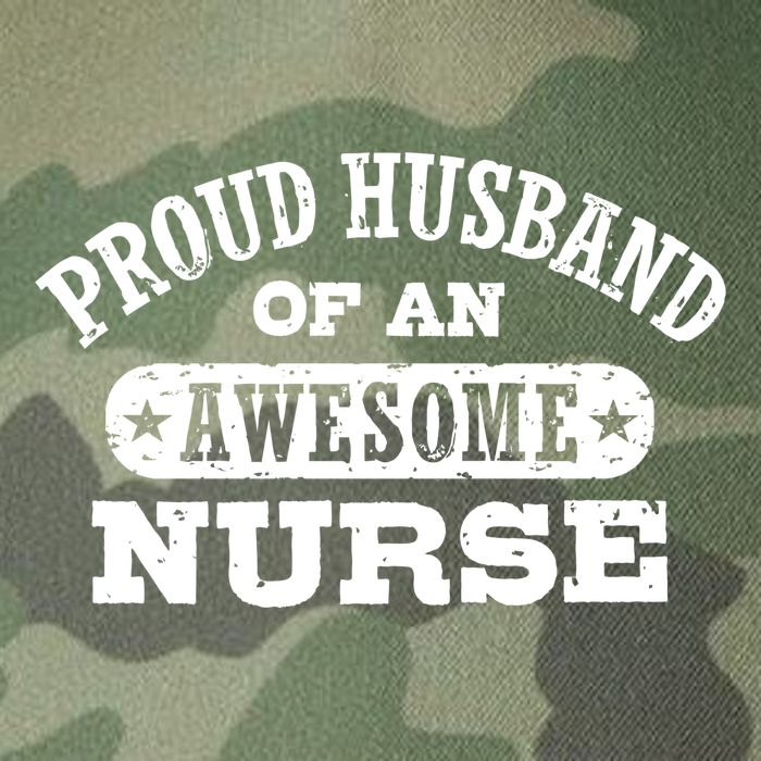 Proud Husband Of An Awesome Nurse Positive Message Legacy Tie Dye Trucker Hat