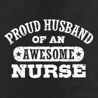 Proud Husband Of An Awesome Nurse Positive Message Beanie