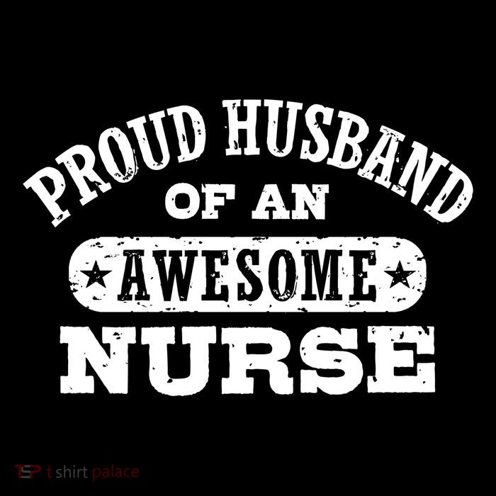 Proud Husband Of An Awesome Nurse Positive Message Youth Performance Sprint T-Shirt