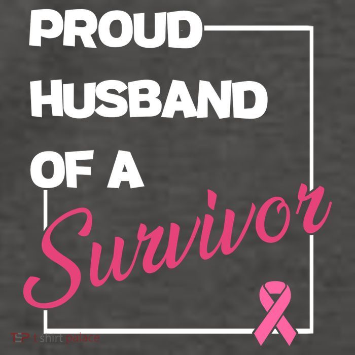 Proud Husband Of A Survivor Breast Cancer Awareness Vector Backpack