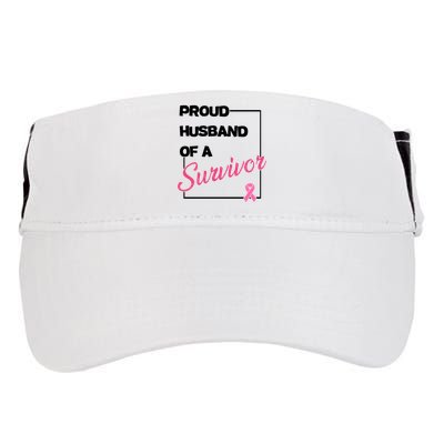 Proud Husband Of A Survivor Breast Cancer Awareness Adult Drive Performance Visor