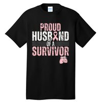 Proud Husband Of Survivor Breast Cancer Survivor Awareness Tall T-Shirt