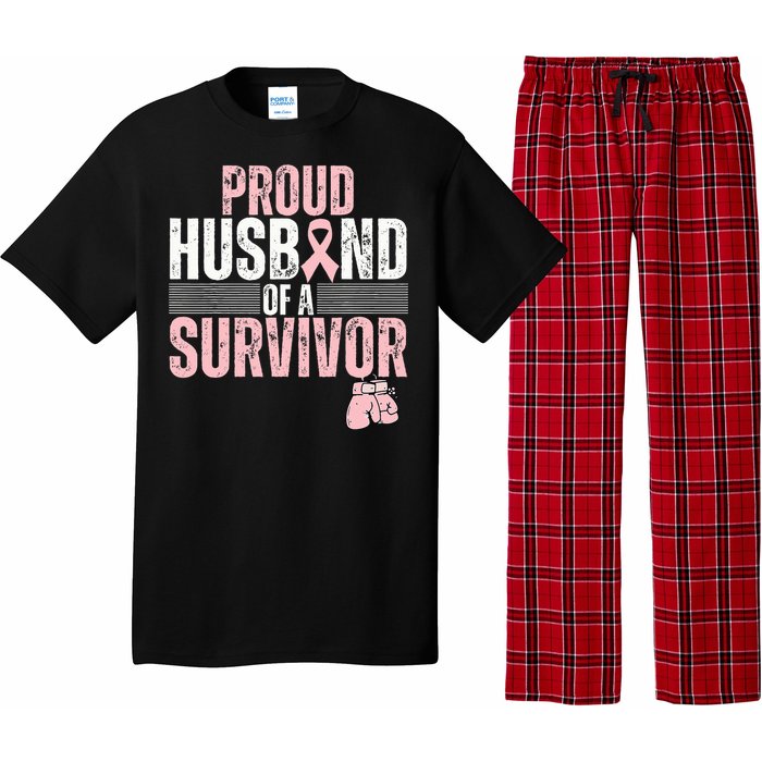 Proud Husband Of Survivor Breast Cancer Survivor Awareness Pajama Set