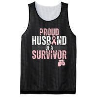 Proud Husband Of Survivor Breast Cancer Survivor Awareness Mesh Reversible Basketball Jersey Tank