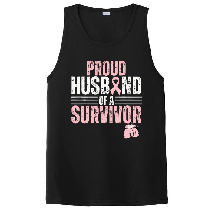 Proud Husband Of Survivor Breast Cancer Survivor Awareness PosiCharge Competitor Tank