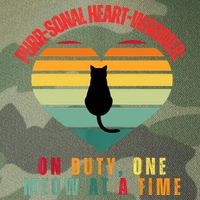 Purrsonal HeartWarmer On Duty, One Meow At A Time Legacy Tie Dye Trucker Hat
