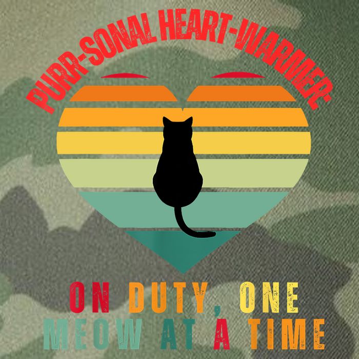 Purrsonal HeartWarmer On Duty, One Meow At A Time Legacy Tie Dye Trucker Hat