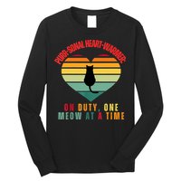 Purrsonal HeartWarmer On Duty, One Meow At A Time Long Sleeve Shirt