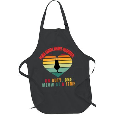 Purrsonal HeartWarmer On Duty, One Meow At A Time Apron