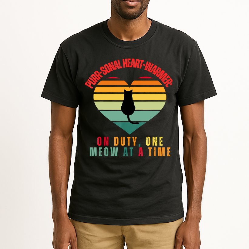 Purrsonal HeartWarmer On Duty, One Meow At A Time Tall T-Shirt