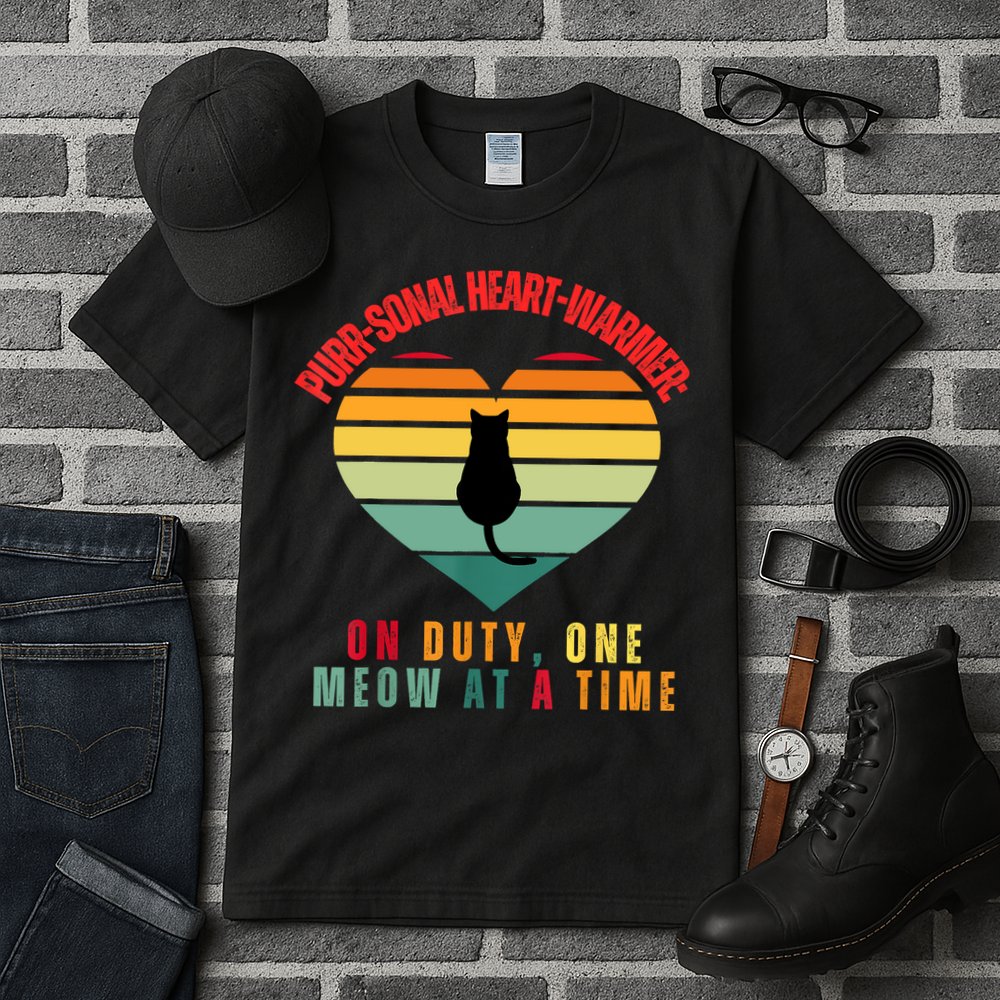 Purrsonal HeartWarmer On Duty, One Meow At A Time Tall T-Shirt