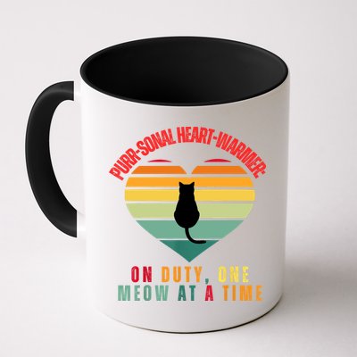 Purrsonal HeartWarmer On Duty, One Meow At A Time Mug