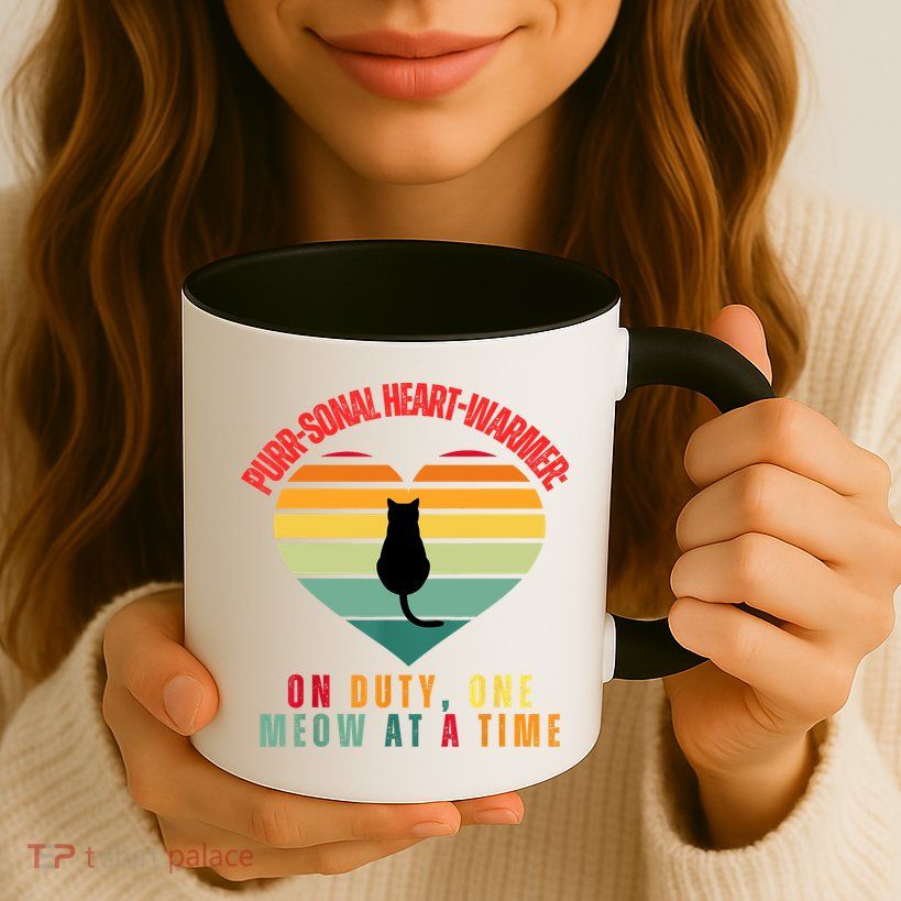 Purrsonal HeartWarmer On Duty, One Meow At A Time Mug