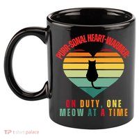 Purrsonal HeartWarmer On Duty, One Meow At A Time 11oz C Handle Ceramic Mug