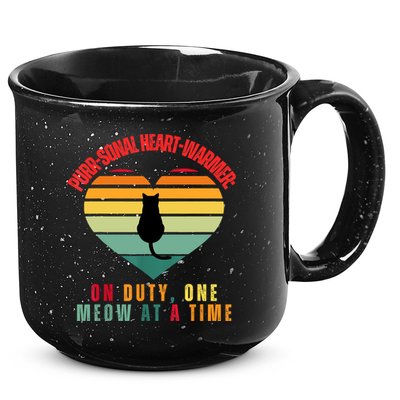 Purrsonal HeartWarmer On Duty, One Meow At A Time 15oz Campfire Ceramic Mug