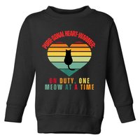 Purrsonal HeartWarmer On Duty, One Meow At A Time Toddler Sweatshirt