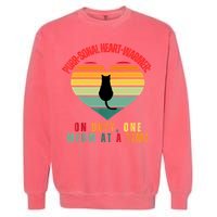 Purrsonal HeartWarmer On Duty, One Meow At A Time Garment-Dyed Sweatshirt