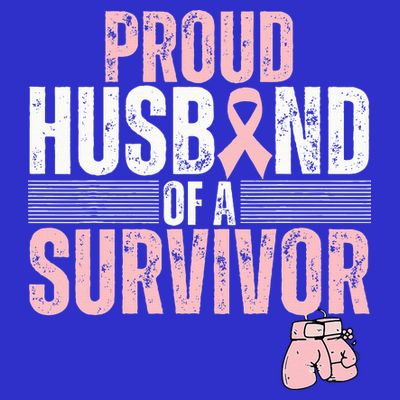 Proud Husband Of Survivor Breast Cancer Survivor Awareness T-Shirt