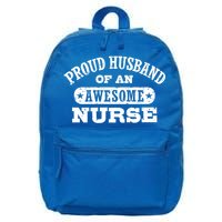 Proud Husband Of An Awesome Nurse 16 in Basic Backpack