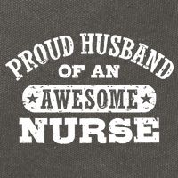 Proud Husband Of An Awesome Nurse Cotton Canvas Backpack