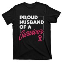 Proud Husband Of Survivor Breast Cancer Awareness Gift T-Shirt